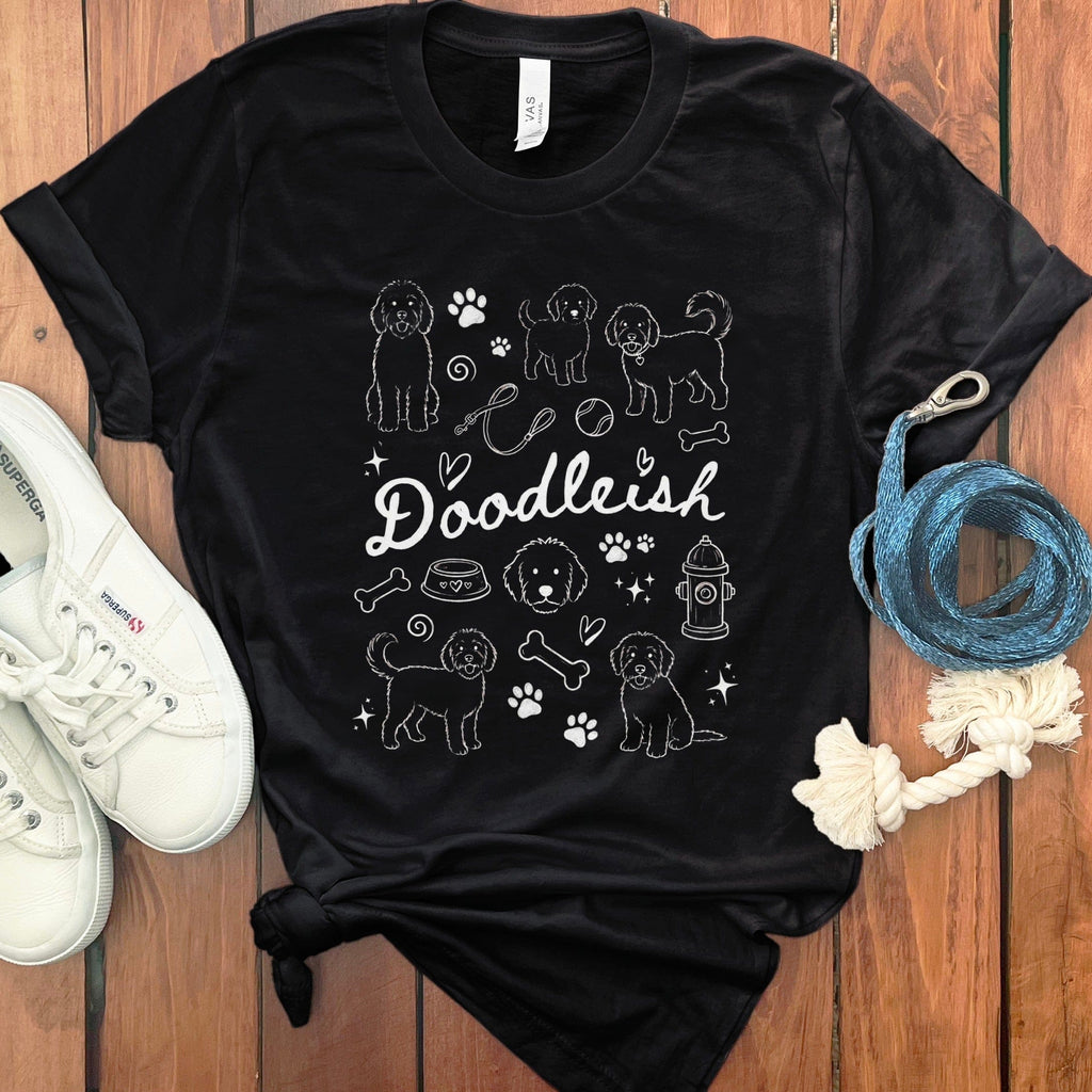 Doodle Dog T-Shirt in Black / S by Puppy Jo
