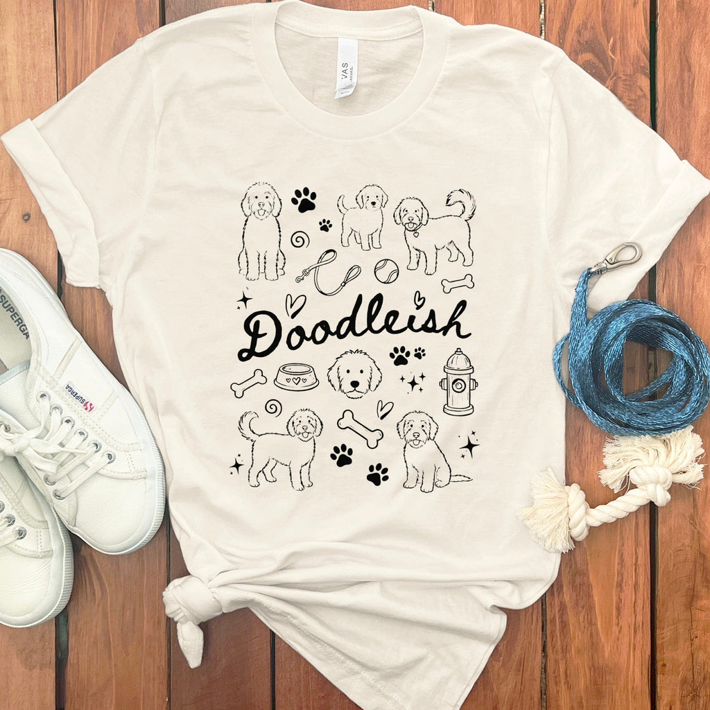Doodle Dog T-Shirt in Natural / S by Puppy Jo