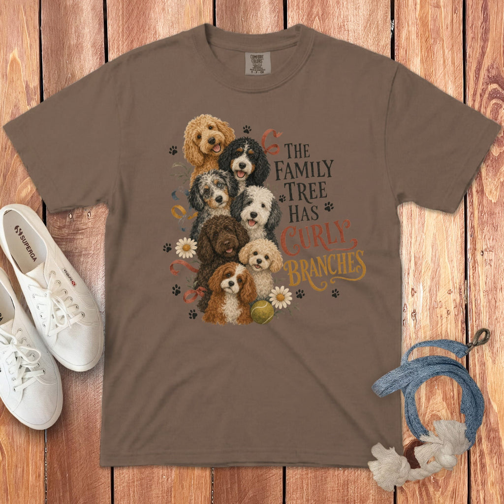 Doodle Family Tree Signature T-Shirt in Espresso / S by Puppy Jo