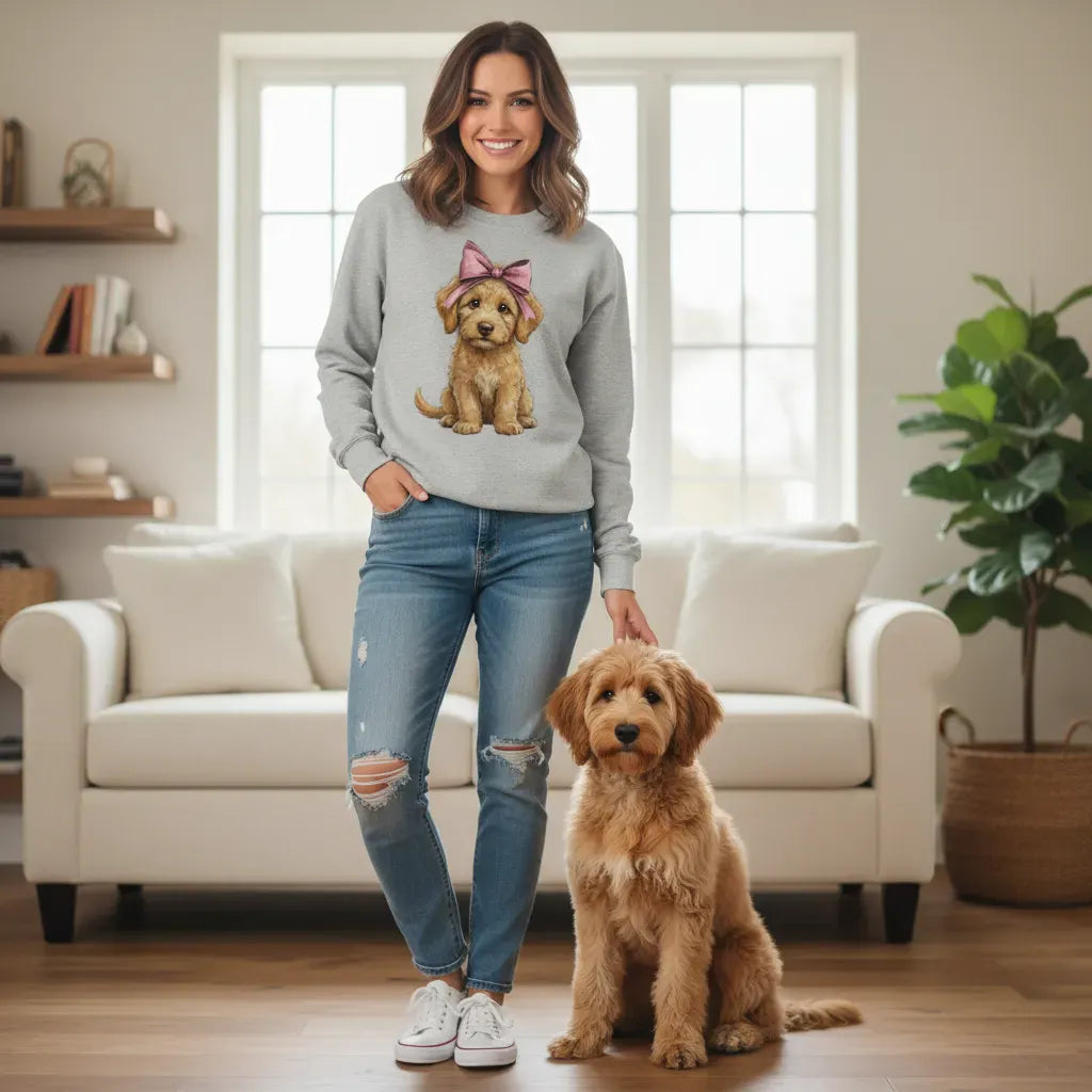 Doodle Girl Sweatshirt in by Puppy Jo