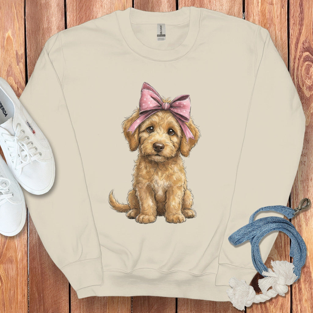 Doodle Girl Sweatshirt in Sand / S by Puppy Jo