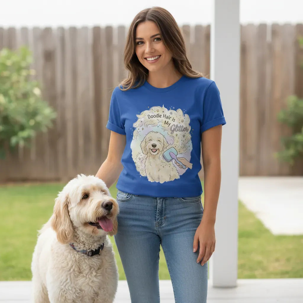 Doodle Glitter T-Shirt in by Puppy Jo