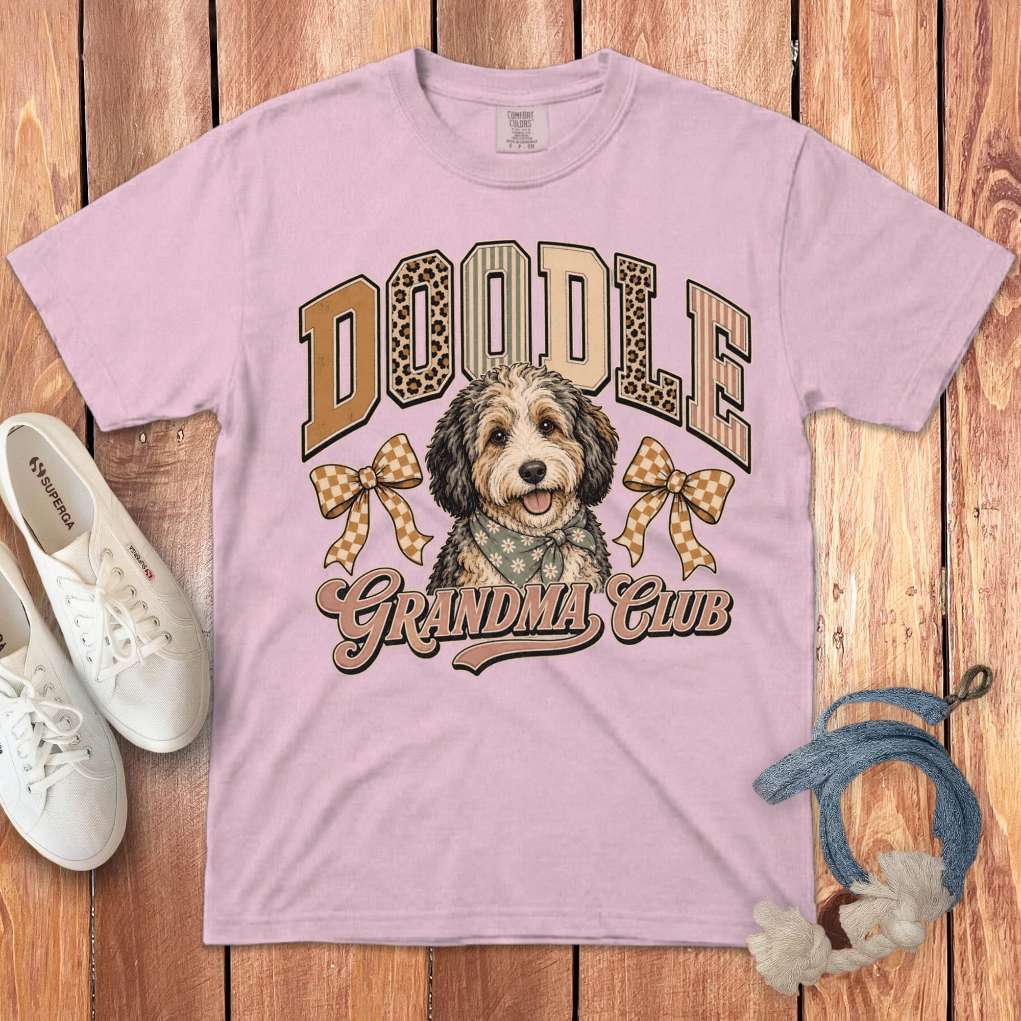 Doodle Grandma Club Signature T-Shirt in Blossom / S by Puppy Jo
