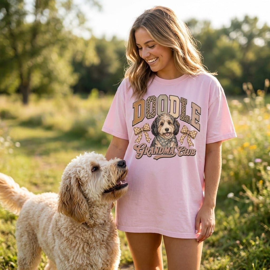 Doodle Grandma Club Signature T-Shirt in by Puppy Jo