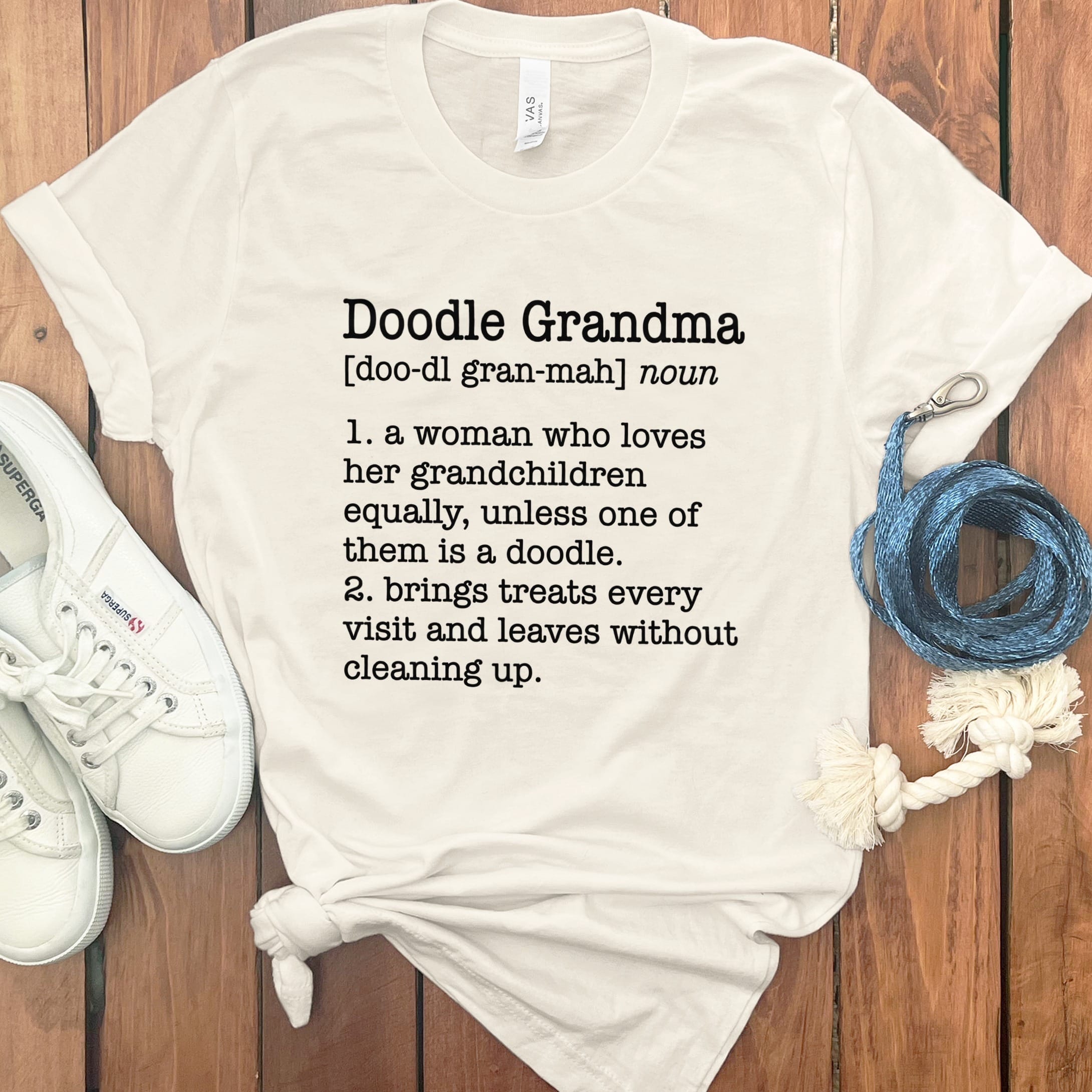 Doodle Grandma Dictionary T-Shirt in Natural / S by Puppy Jo