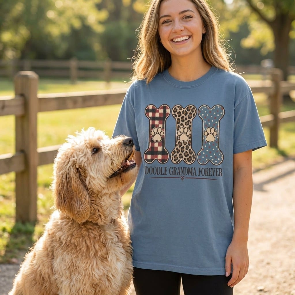 Doodle Grandma Forever Signature T-Shirt in by Puppy Jo
