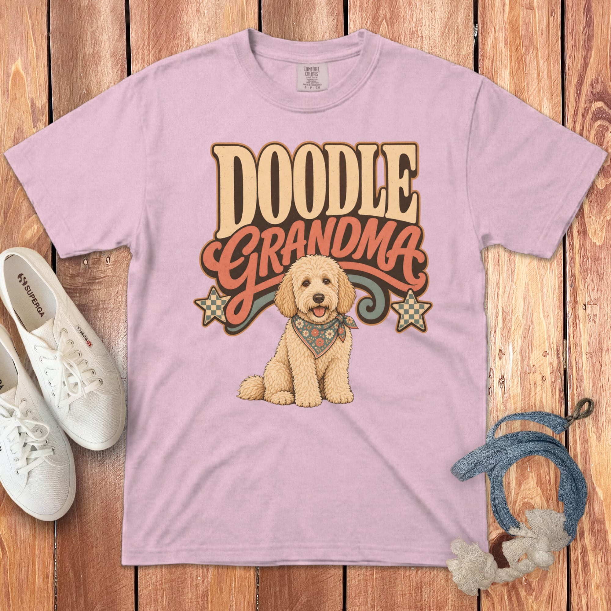 Doodle Grandma Signature T-Shirt in Blossom / S by Puppy Jo