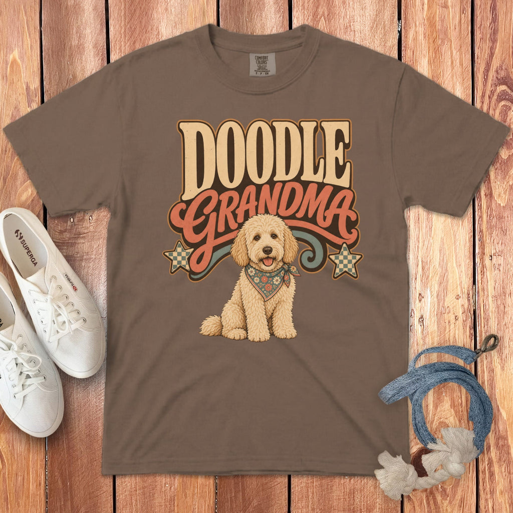 Doodle Grandma Signature T-Shirt in Espresso / S by Puppy Jo