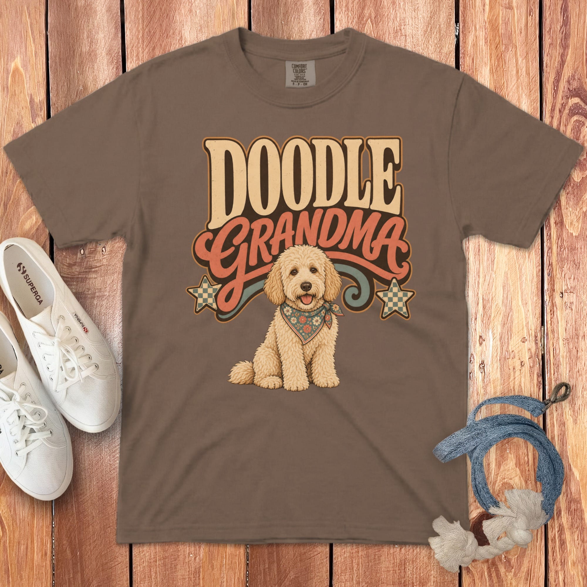 Doodle Grandma Signature T-Shirt in Espresso / S by Puppy Jo