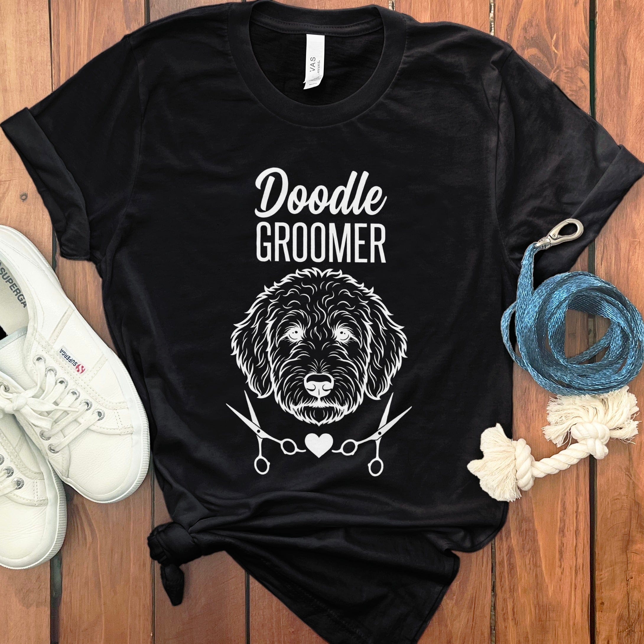 Doodle Groomer T-Shirt in Black / S by Puppy Jo