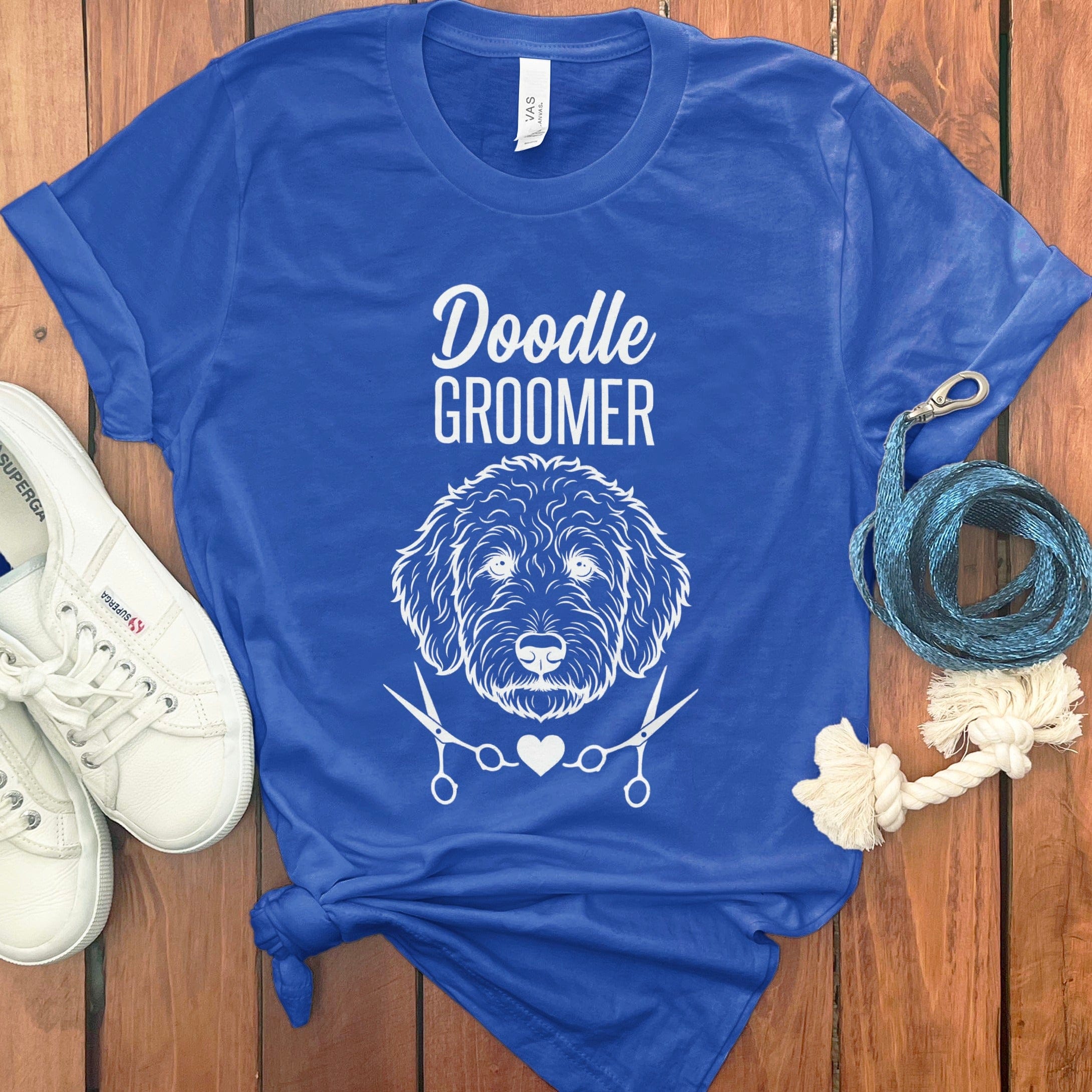 Doodle Groomer T-Shirt in True Royal / S by Puppy Jo