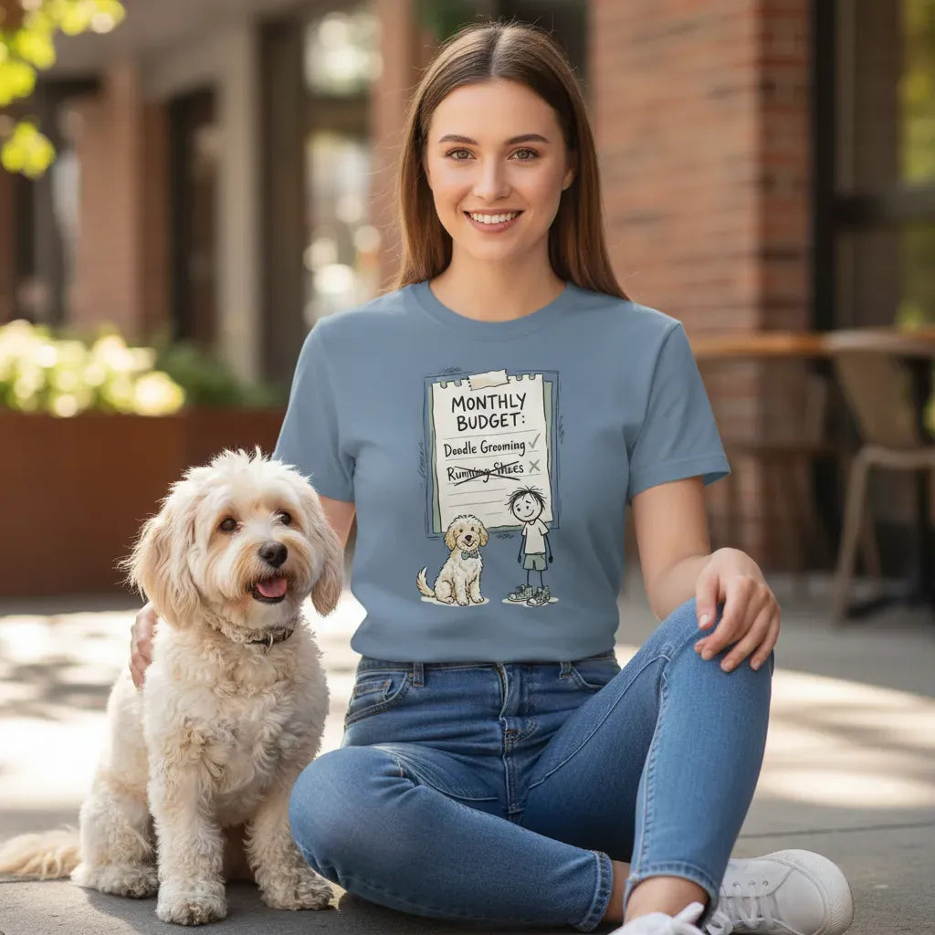 Doodle Grooming Budget Signature T-Shirt in by Puppy Jo
