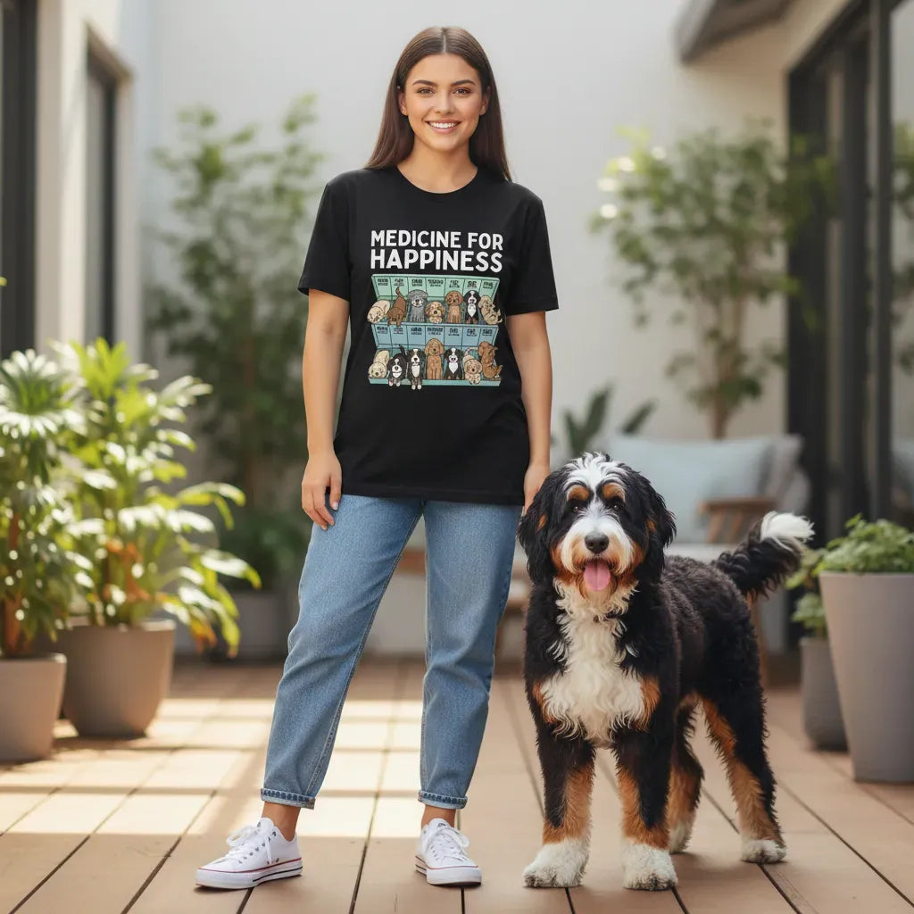 Doodle Happiness T-Shirt in by Puppy Jo