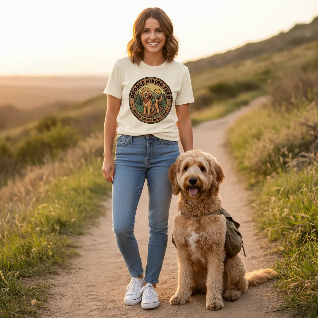 Doodle Hiking Team T-Shirt in by Puppy Jo