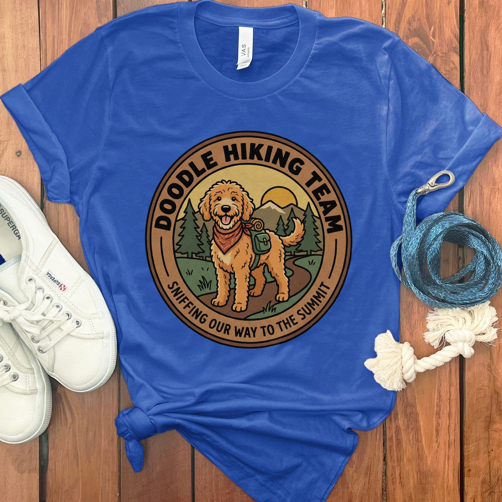 Doodle Hiking Team T-Shirt in True Royal / S by Puppy Jo