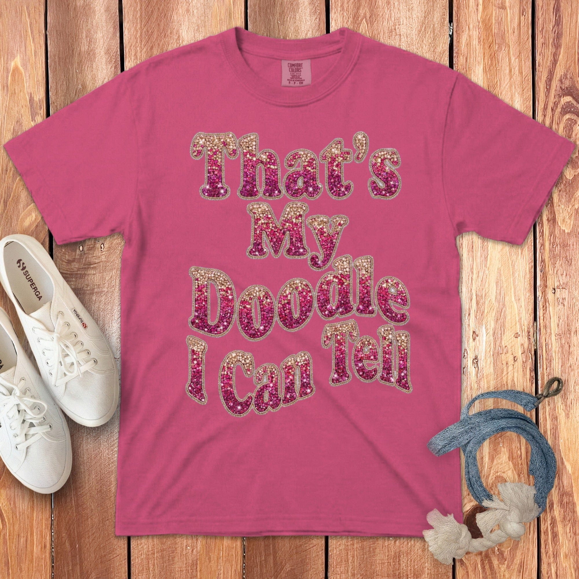 Doodle I Can Tell Signature T-Shirt in Crunchberry / S by Puppy Jo