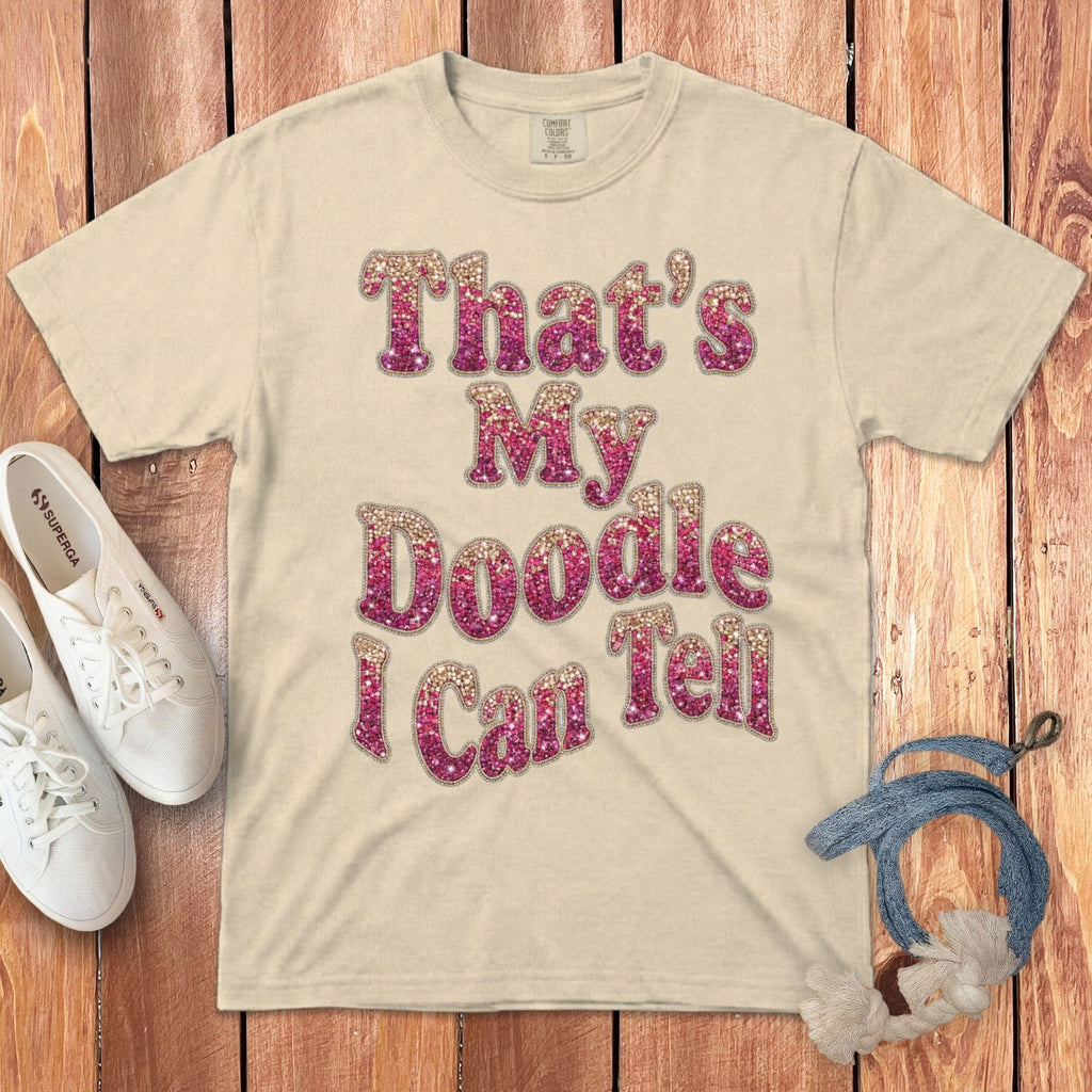 Doodle I Can Tell Signature T-Shirt in Ivory / S by Puppy Jo