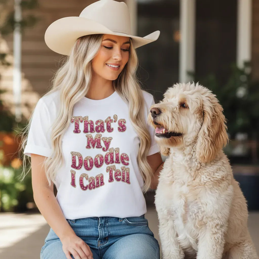 Doodle I Can Tell Signature T-Shirt in by Puppy Jo