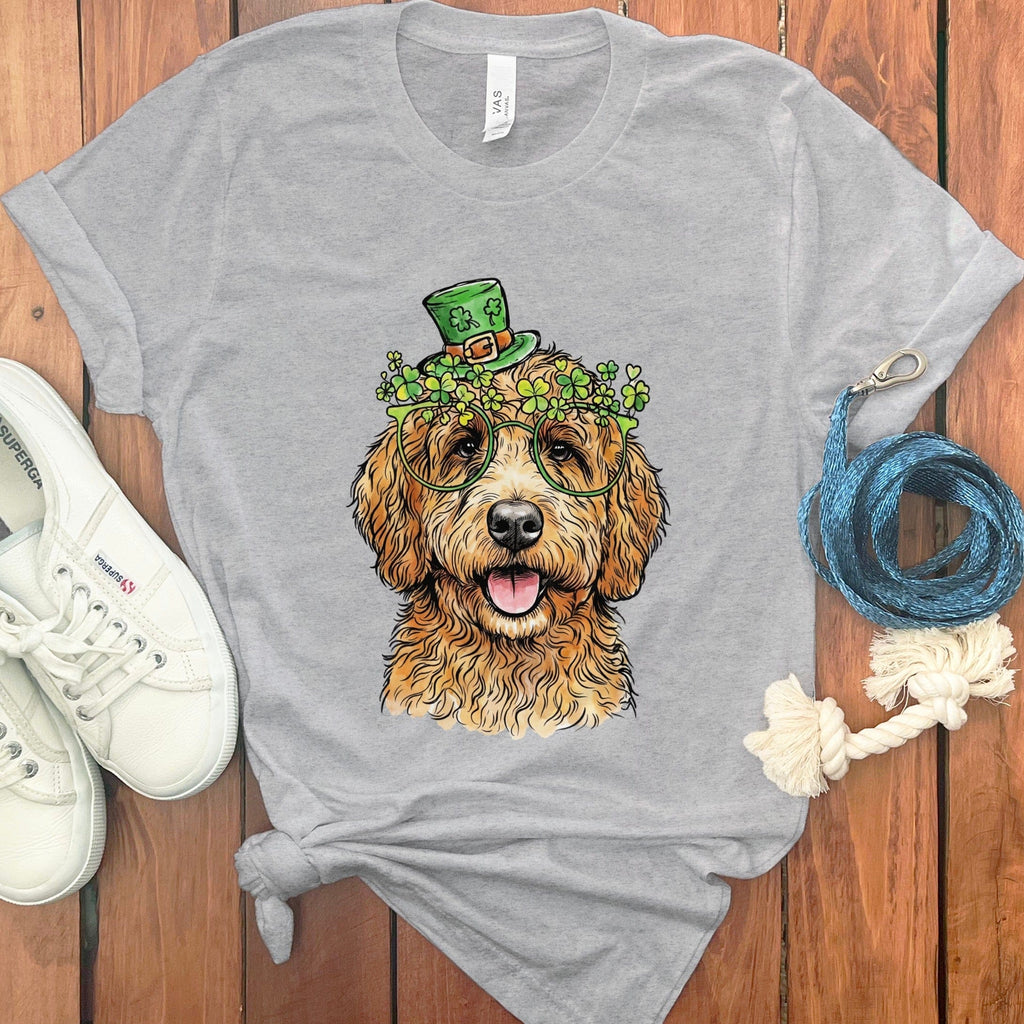 Doodle Irish T-Shirt in Athletic Heather / S by Puppy Jo