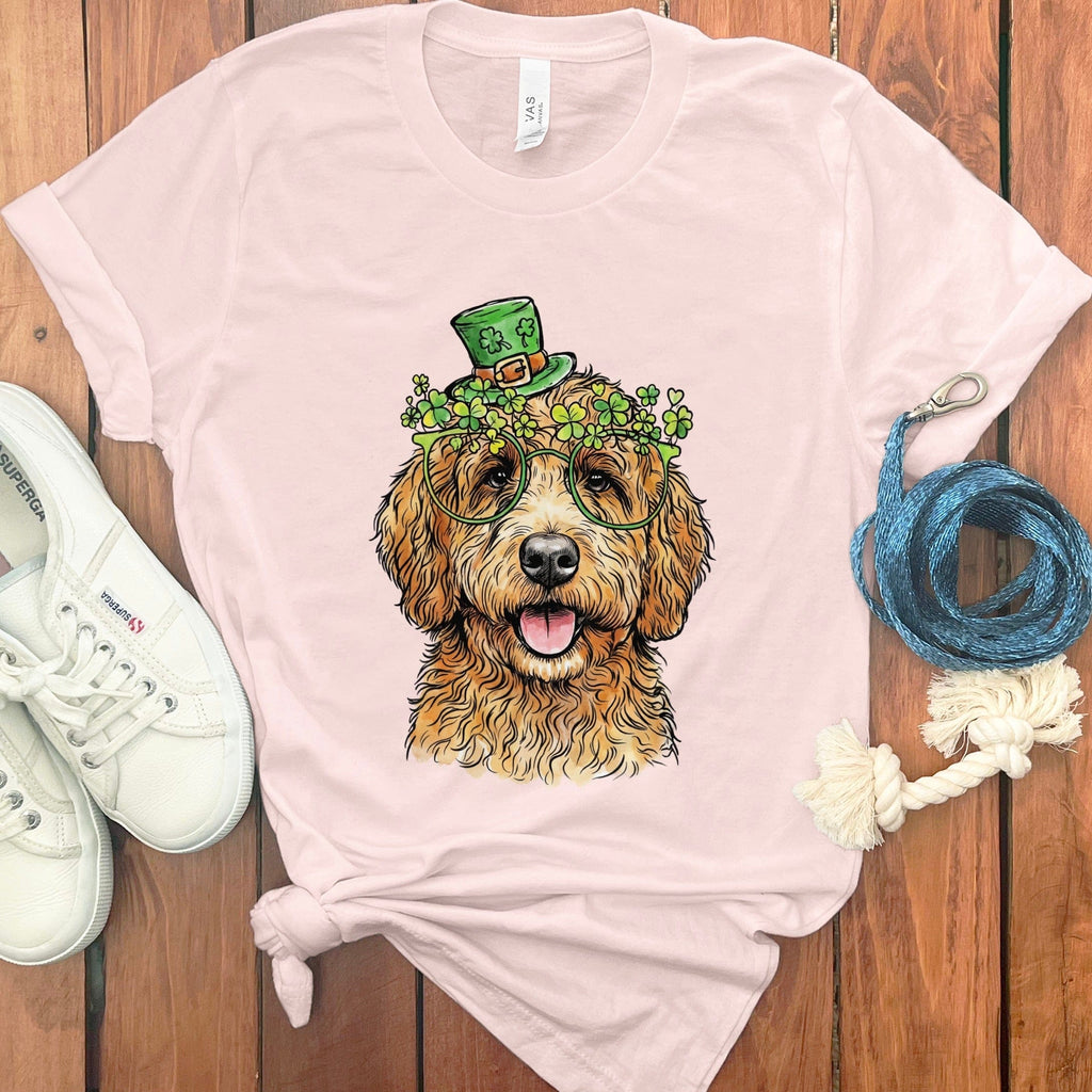 Doodle Irish T-Shirt in Soft Pink / S by Puppy Jo