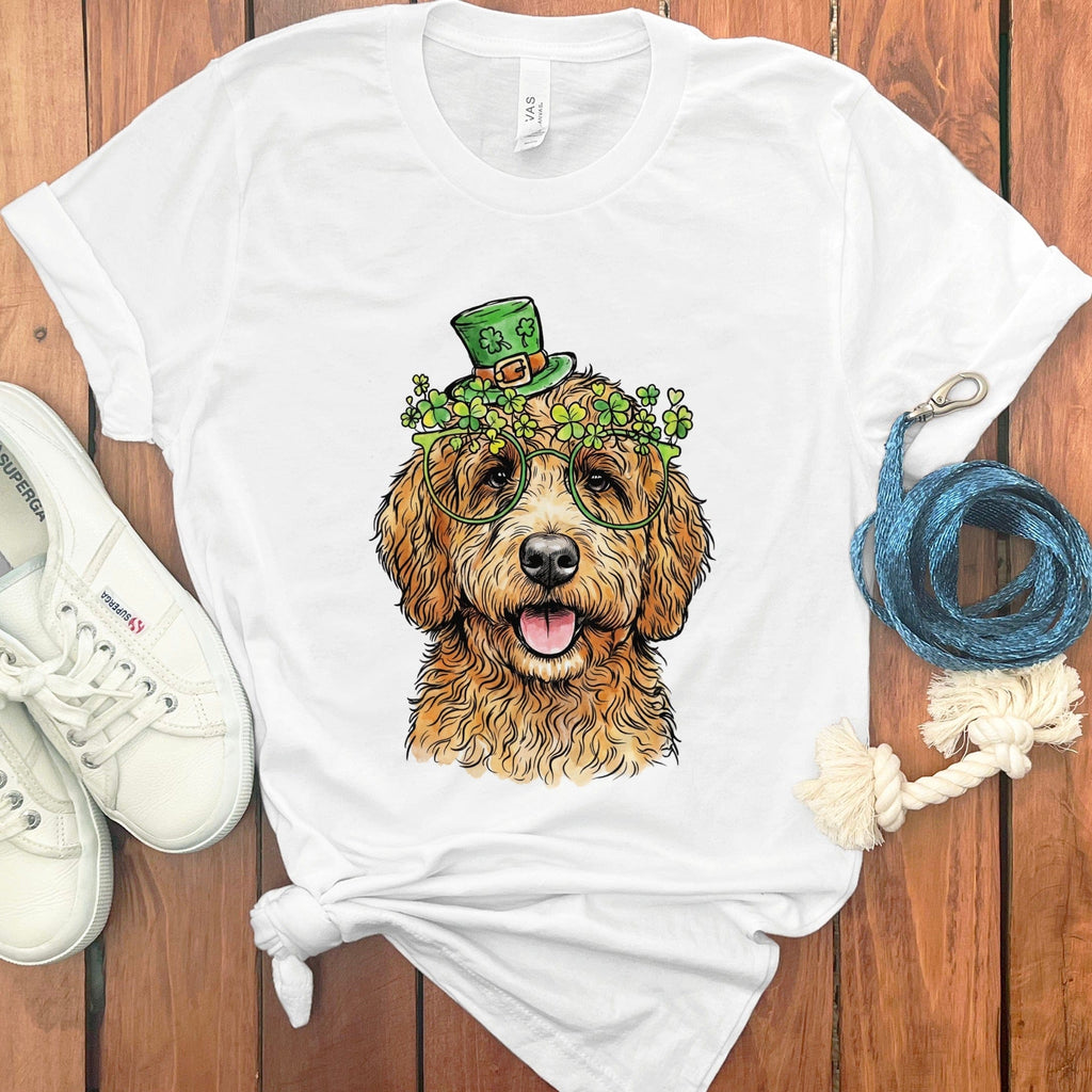 Doodle Irish T-Shirt in White / S by Puppy Jo