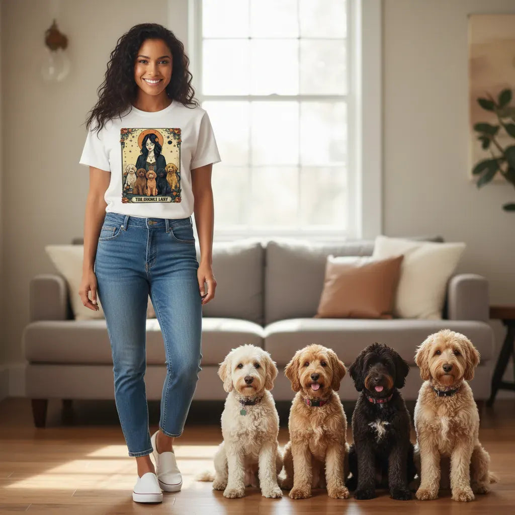 Doodle Lady Tarot T-Shirt in by Puppy Jo