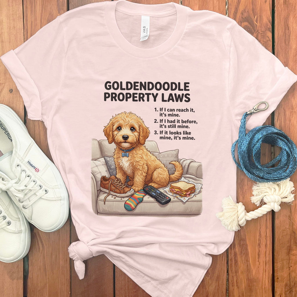 Doodle Laws T-Shirt in Soft Pink / S by Puppy Jo