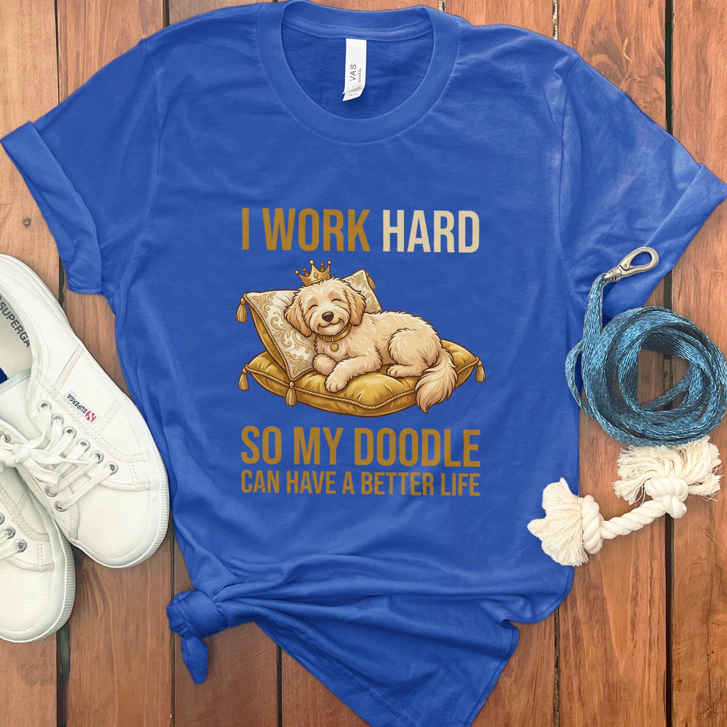 Doodle Life T-Shirt in True Royal / S by Puppy Jo