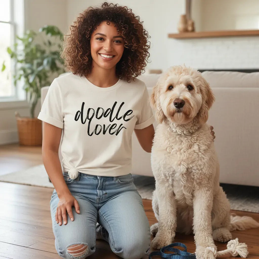 Doodle Lover Script T-Shirt in by Puppy Jo