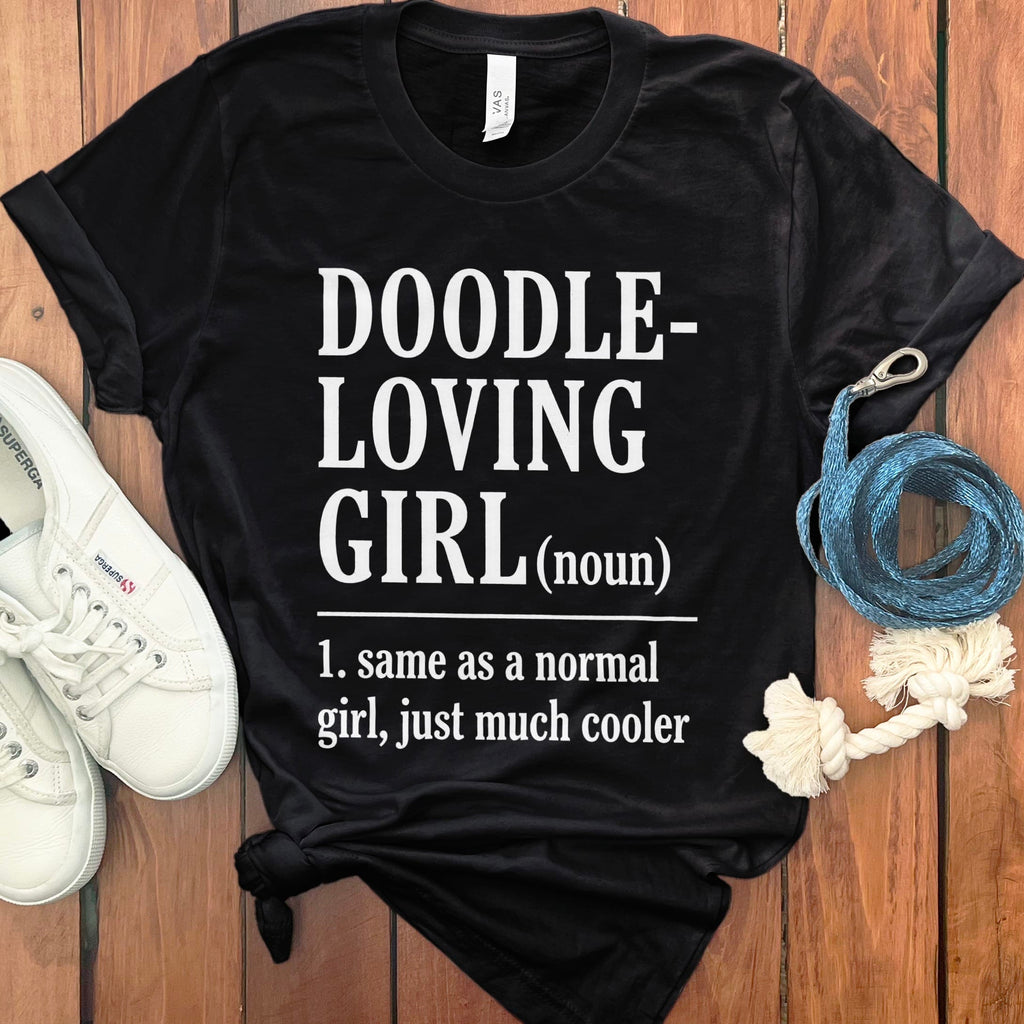 Doodle Loving T-Shirt in Black / S by Puppy Jo