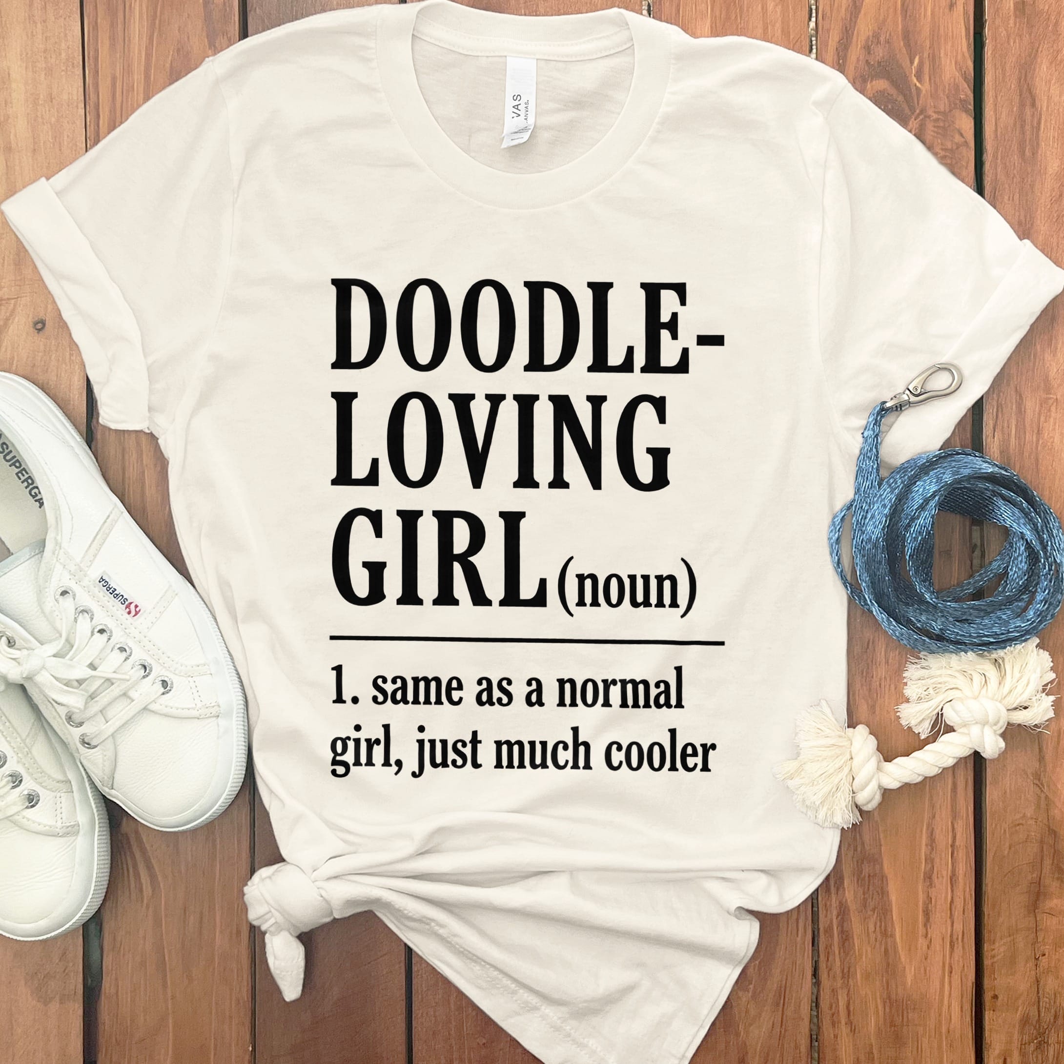 Doodle Loving T-Shirt in Natural / S by Puppy Jo