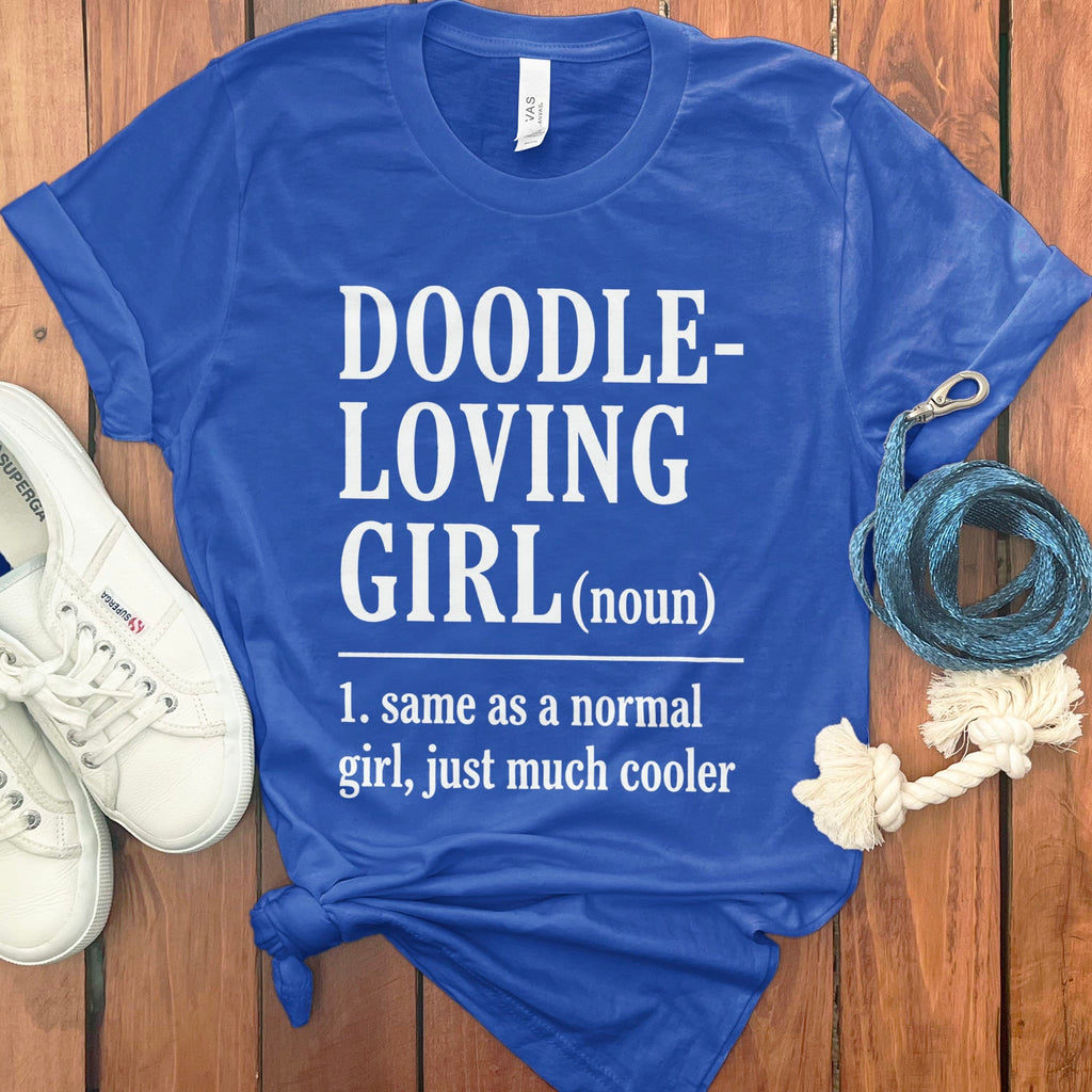 Doodle Loving T-Shirt in True Royal / S by Puppy Jo
