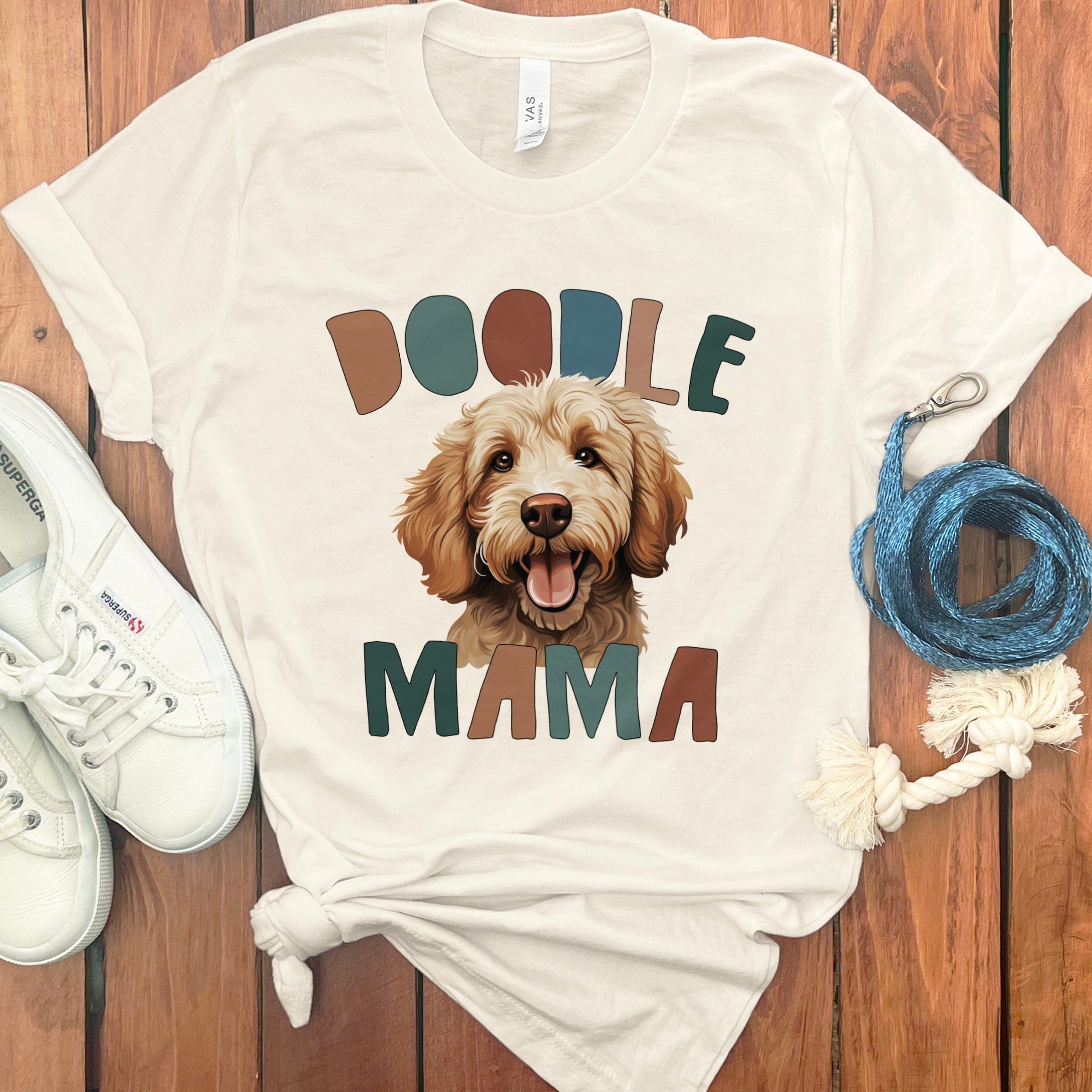 Doodle Mama Color T-Shirt in Natural / S by Puppy Jo
