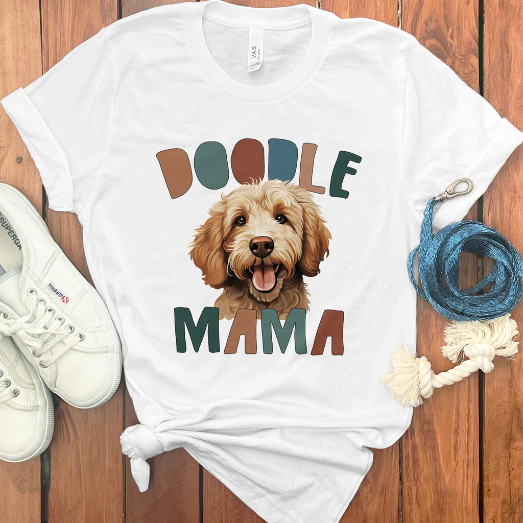 Doodle Mama Color T-Shirt in White / S by Puppy Jo