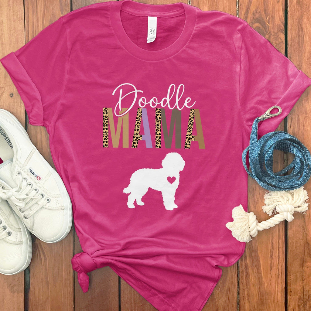 Doodle Mama Print T-Shirt in Berry / M by Puppy Jo