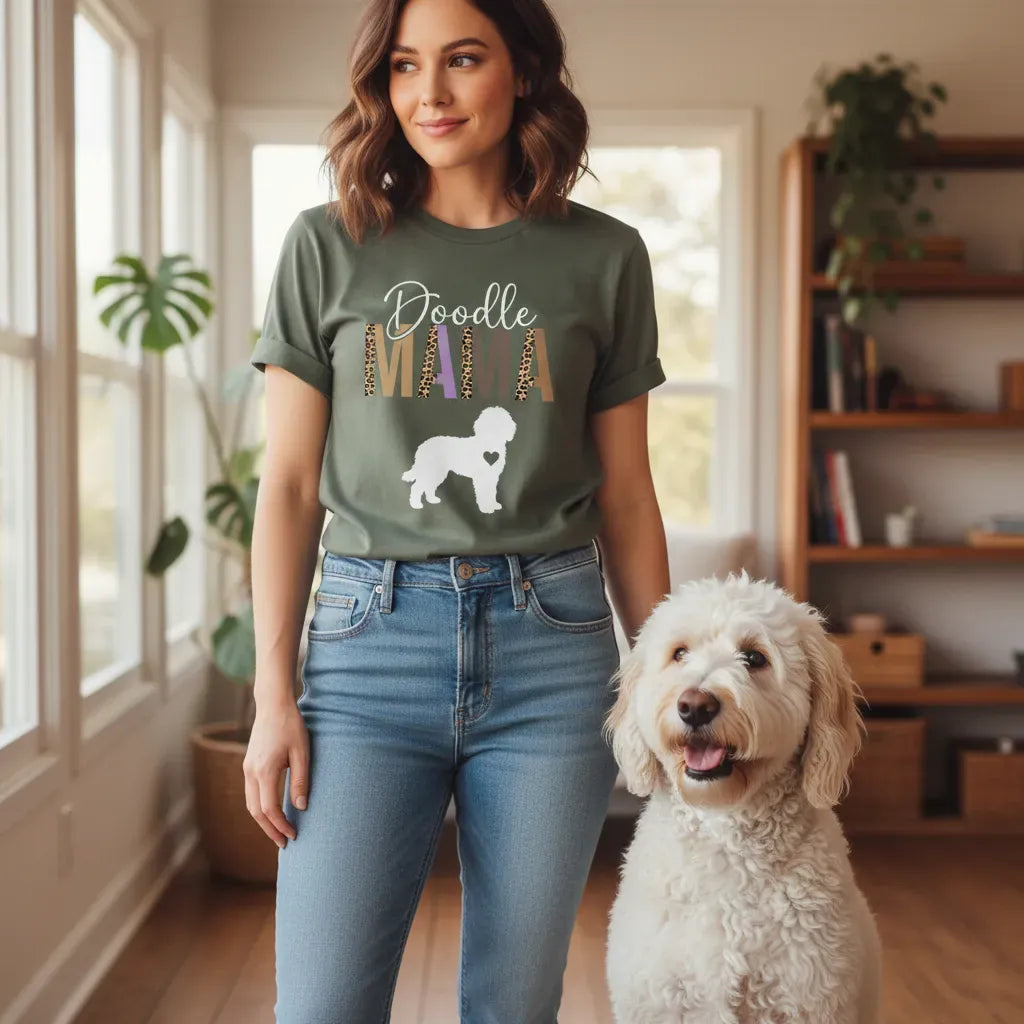 Doodle Mama Print T-Shirt in by Puppy Jo
