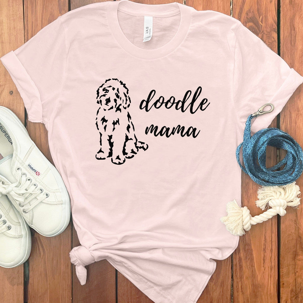 Doodle Mama T-Shirt in Soft Pink / S by Puppy Jo