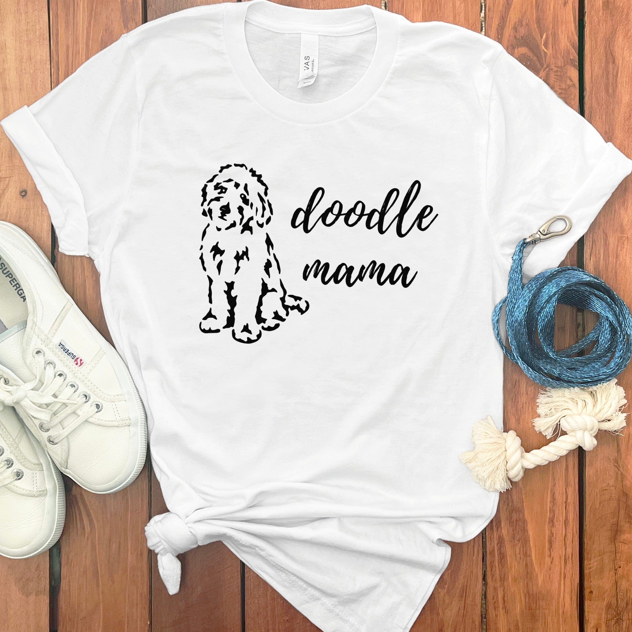 Doodle Mama T-Shirt in White / S by Puppy Jo