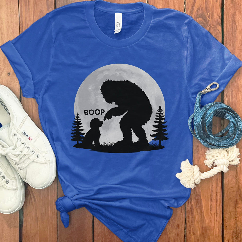 Doodle Meets Bigfoot T-Shirt in True Royal / S by Puppy Jo