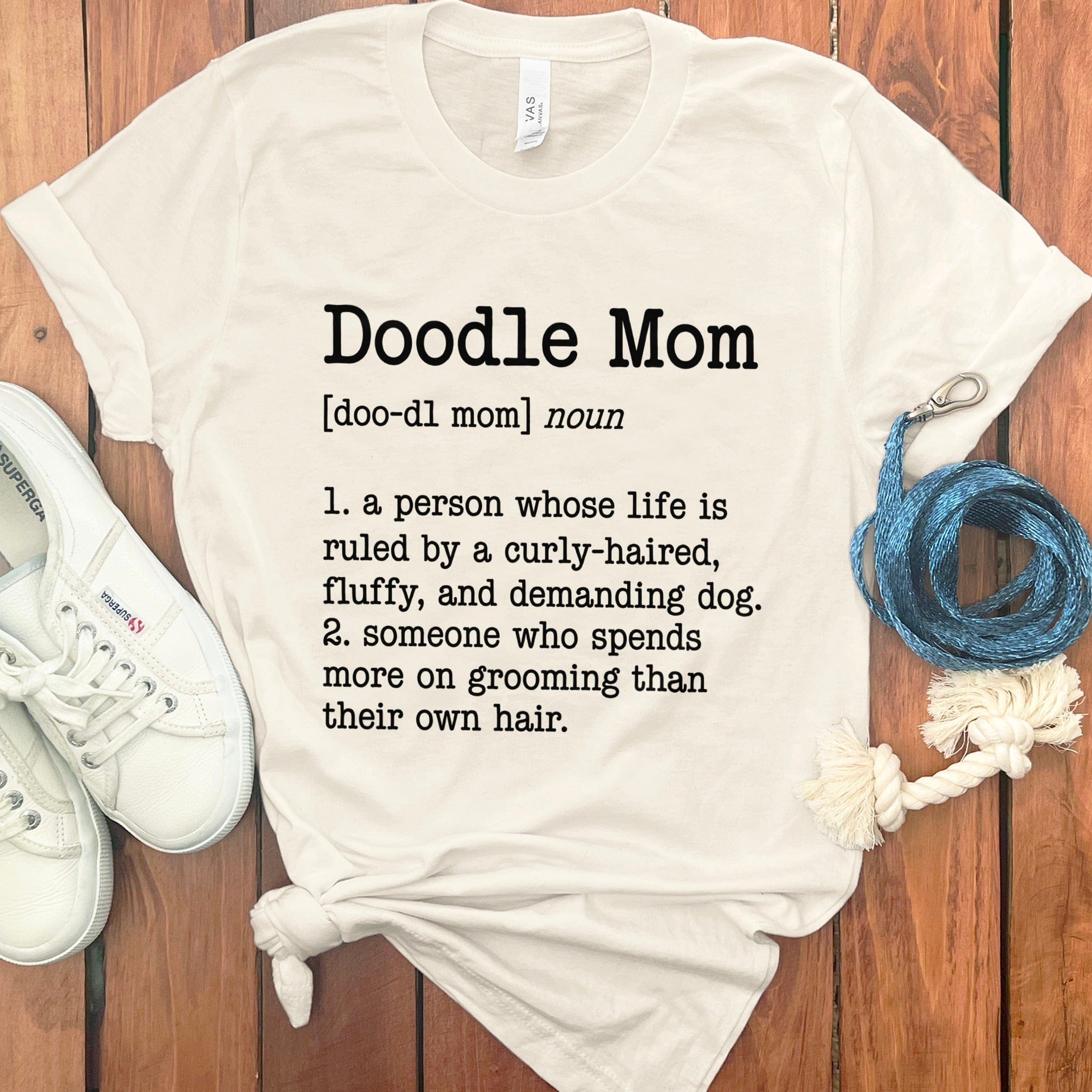 Doodle Mom Dictionary T-Shirt in Natural / M by Puppy Jo