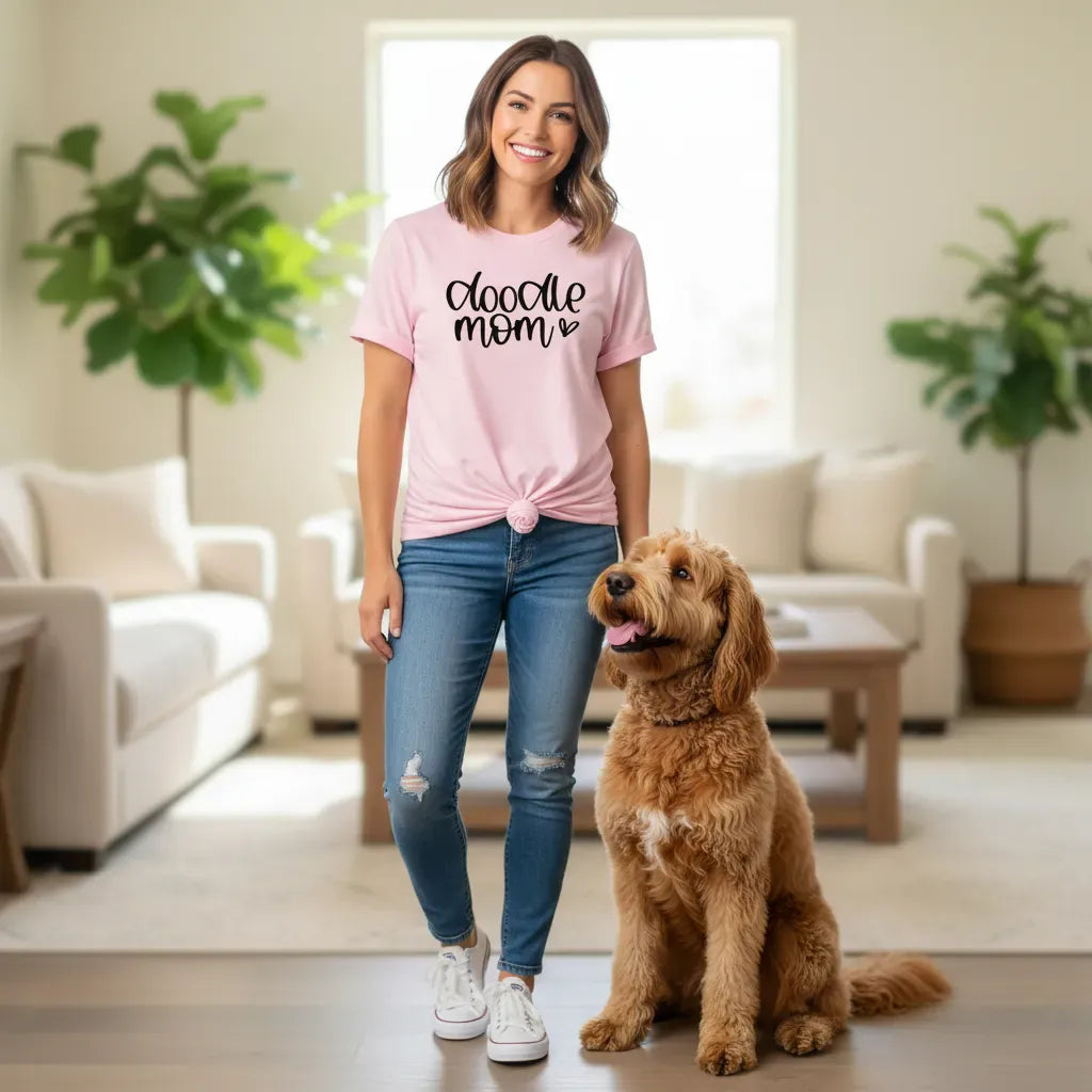 Doodle Mom Heart T-Shirt in by Puppy Jo
