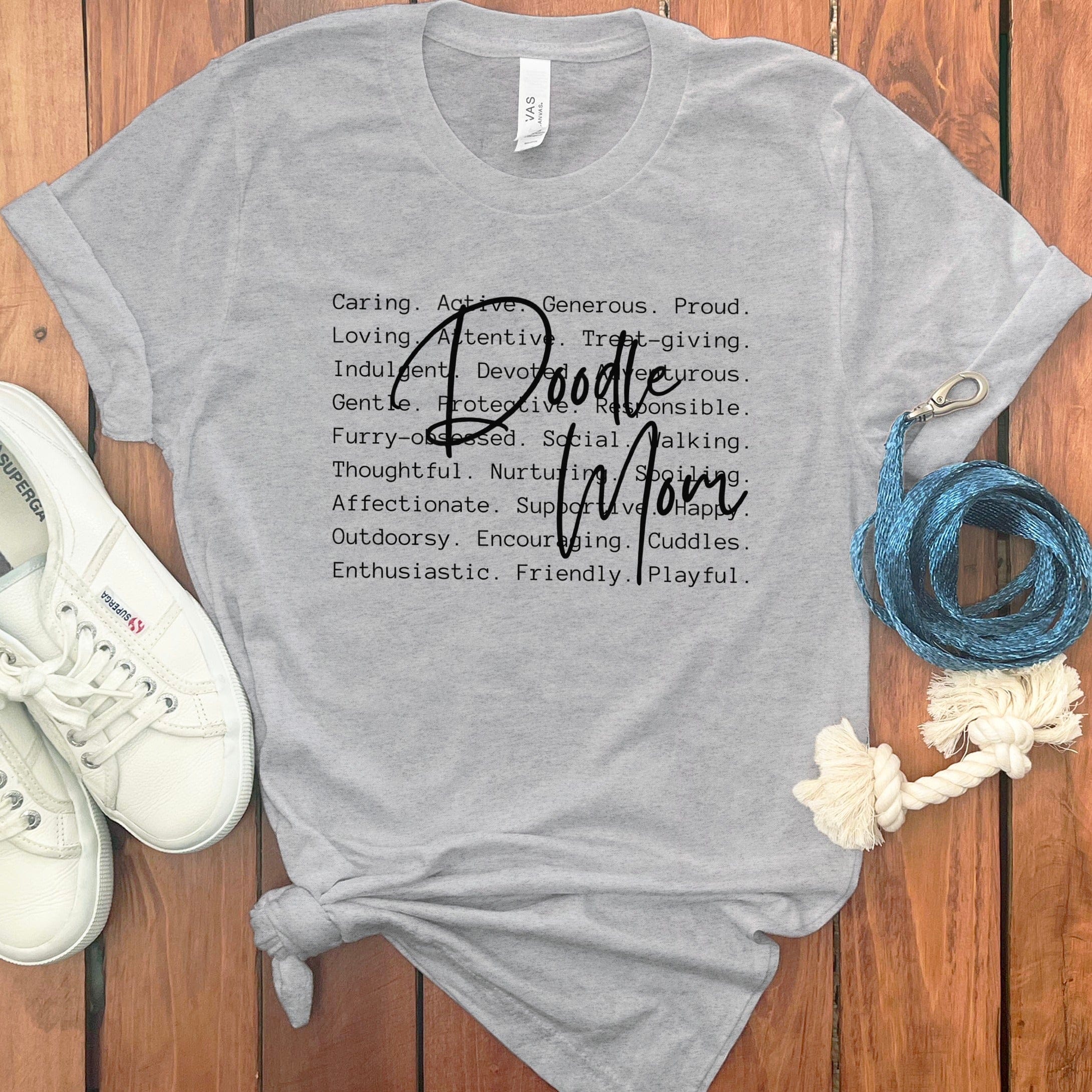 Doodle Mom Meaning T-Shirt in Athletic Heather / S by Puppy Jo