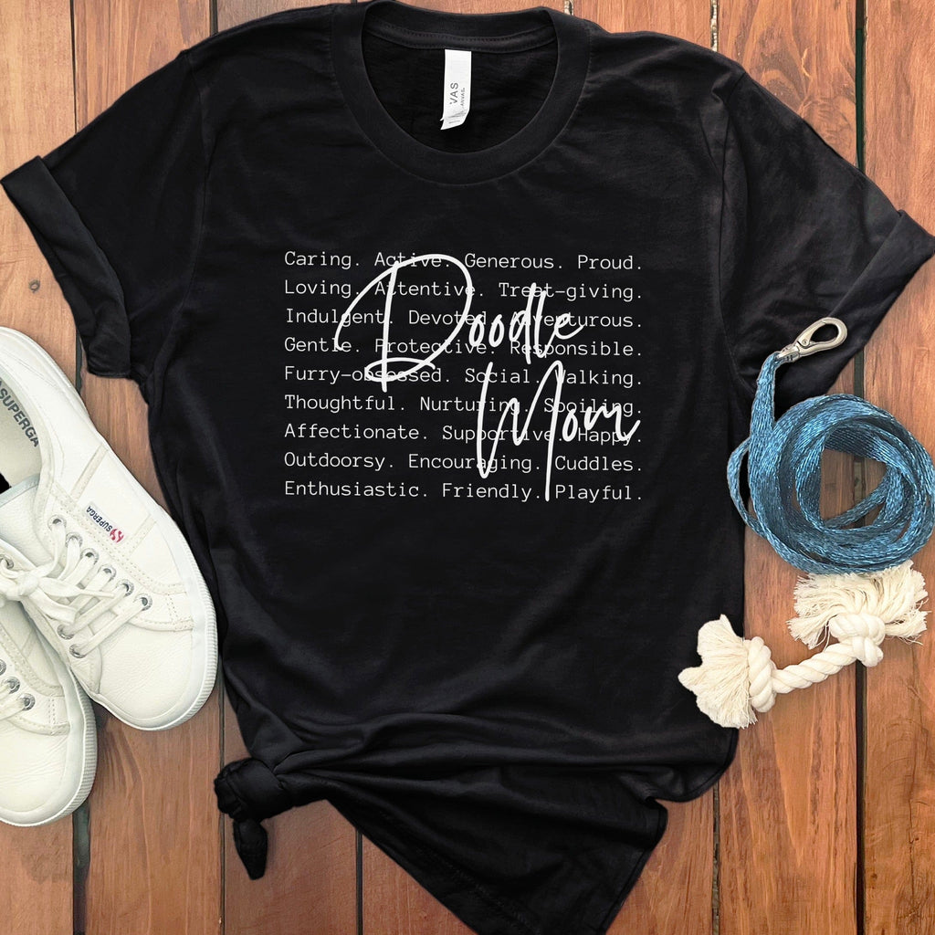 Doodle Mom Meaning T-Shirt in Black / S by Puppy Jo