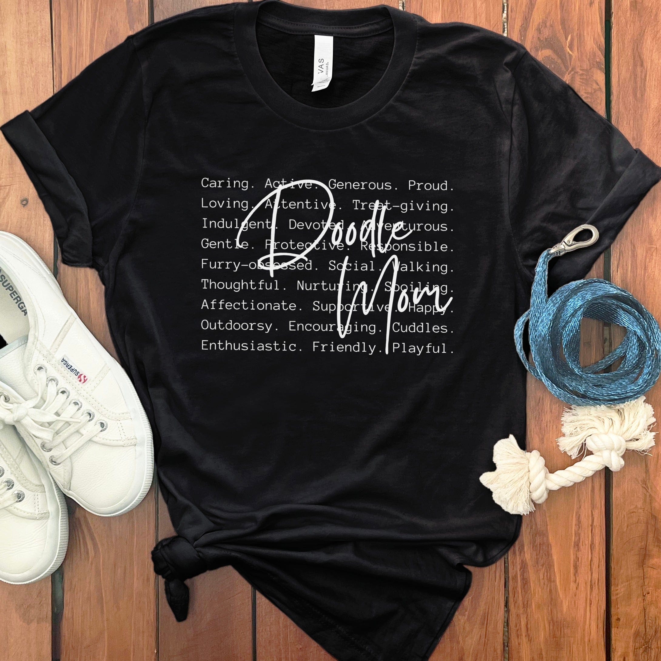Doodle Mom Meaning T-Shirt in Black / S by Puppy Jo