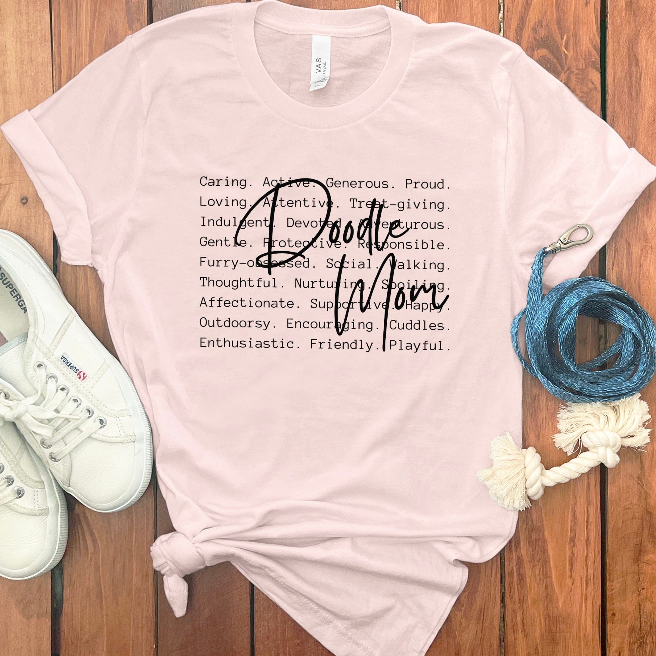 Doodle Mom Meaning T-Shirt in Soft Pink / S by Puppy Jo