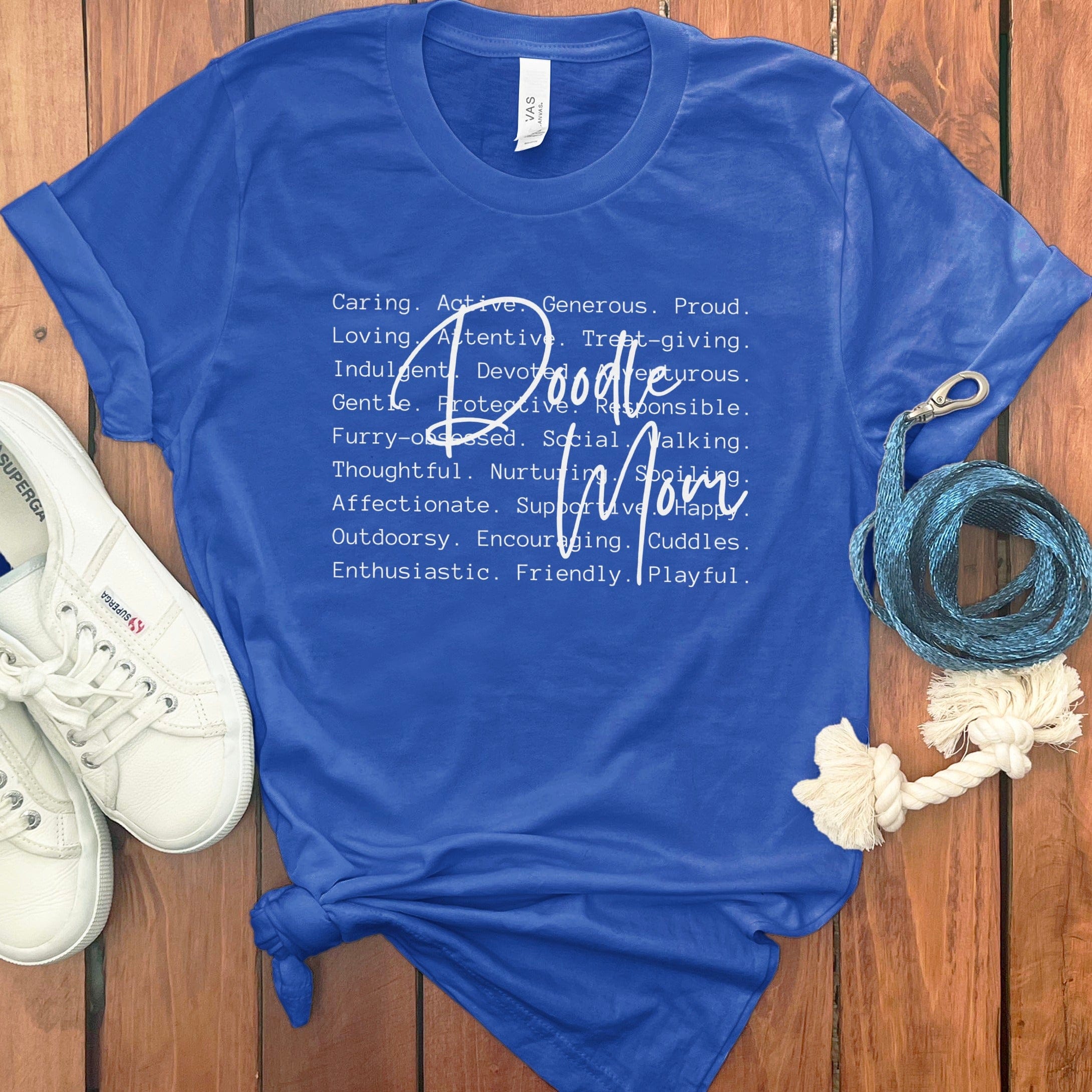 Doodle Mom Meaning T-Shirt in True Royal / S by Puppy Jo