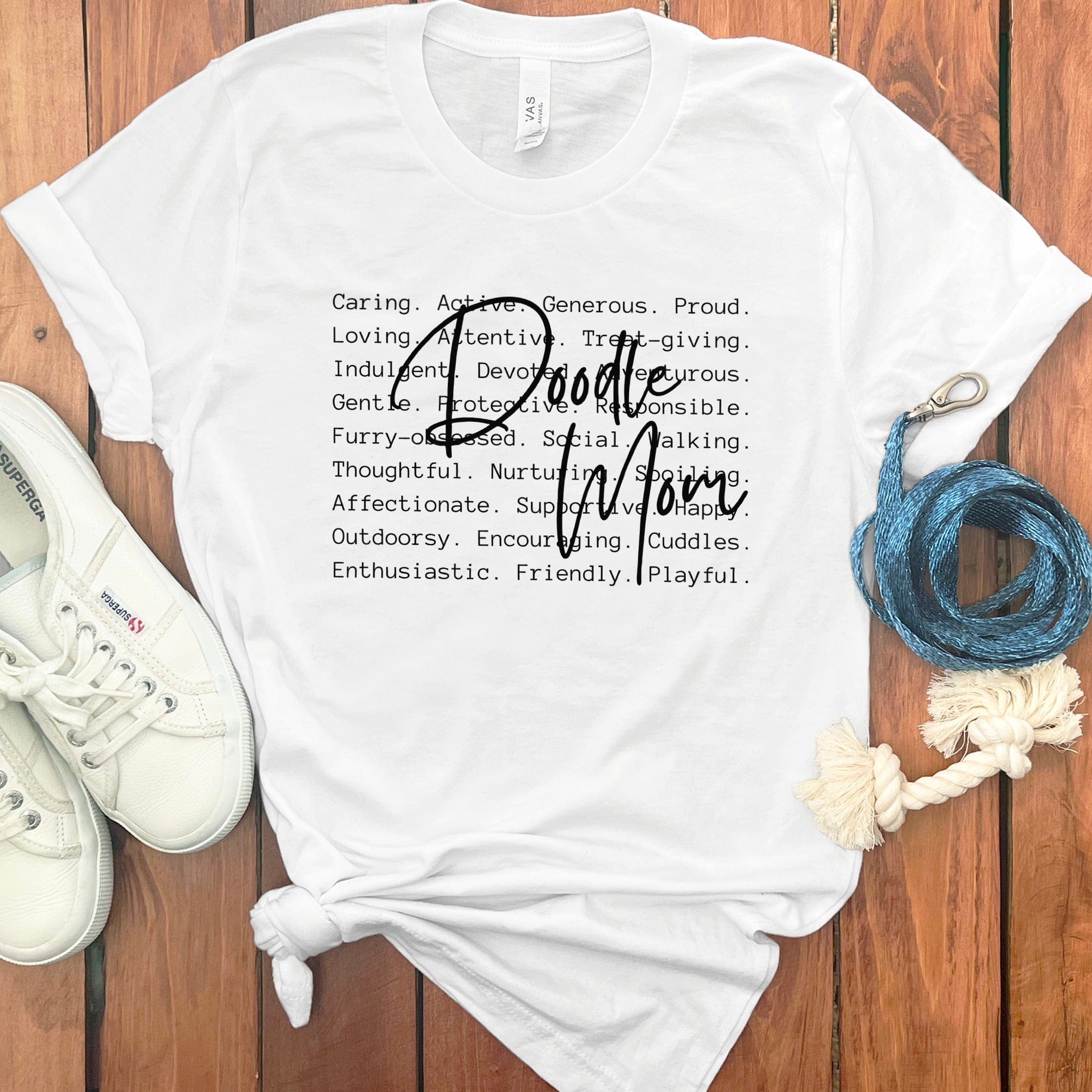 Doodle Mom Meaning T-Shirt in White / S by Puppy Jo