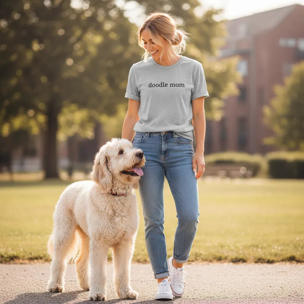 Doodle Mom Minimalist T-Shirt in by Puppy Jo