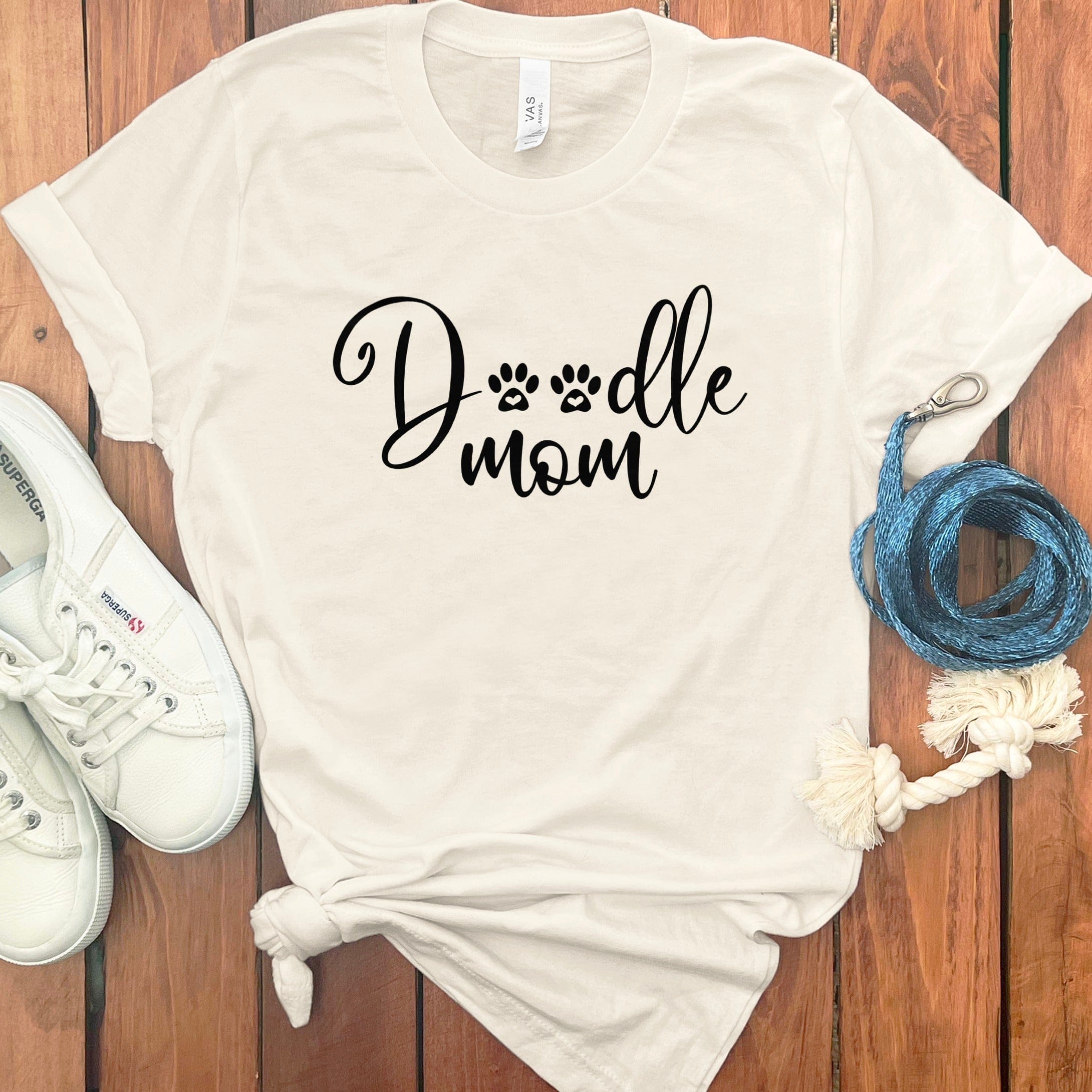 Doodle Mom Paw T-Shirt in Natural / S by Puppy Jo