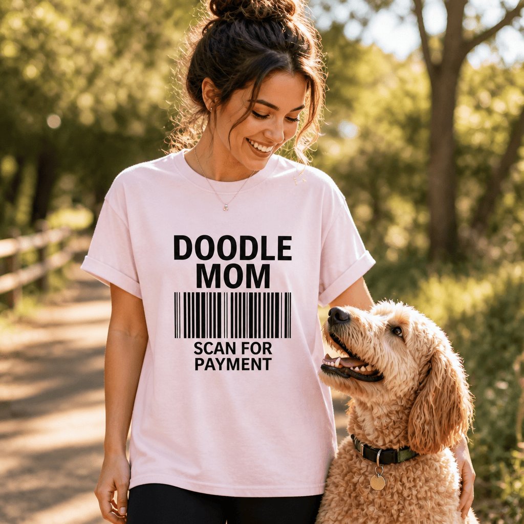 Doodle Mom Scan T-Shirt in by Puppy Jo